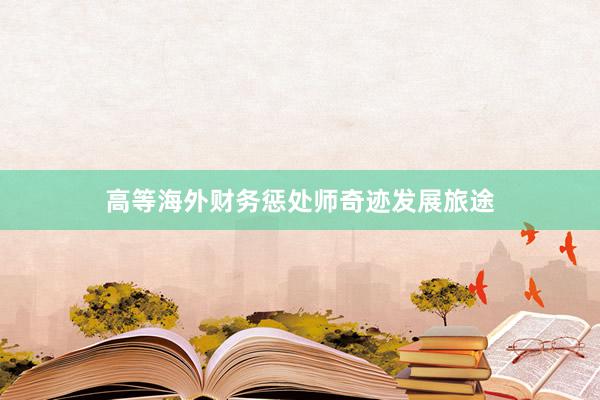 高等海外财务惩处师奇迹发展旅途